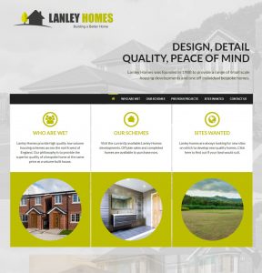 New Lanley Homes Website