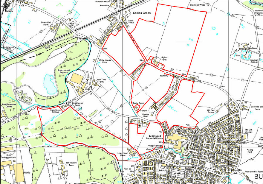 Land off Phipps Lane, Burtonwood, Warrington, Land off Phipps Lane